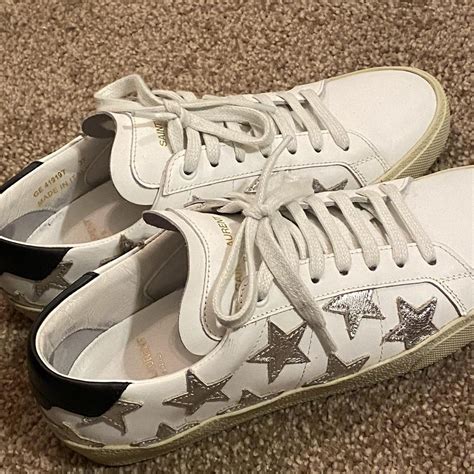 ysl gold star sneakers|ysl ladies sneakers.